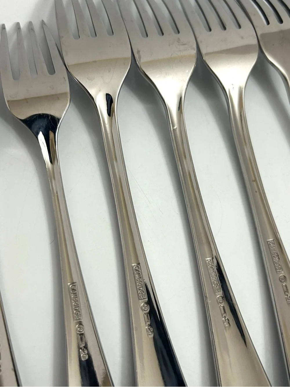 Cambridge Stainless Flatware Lot Pepino Glossy Replacement lot of 9 Spoon & Fork